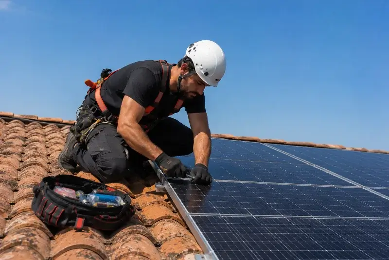 Maintenance et monitoring de panneaux solaires à Gamarde-les-Bains